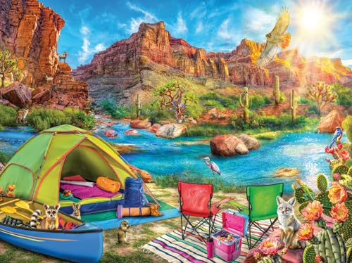 Ravensburger Canyon Camping 1500 Teile Puzzle für Erwachsene - 12001007 - Handgefertigtes Werkzeug, Made in Germany, jedes Teil zusammen