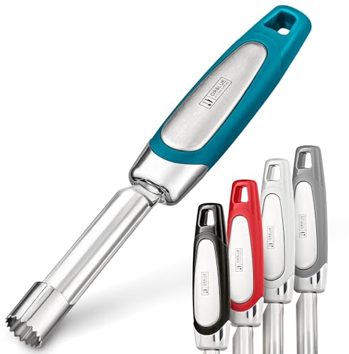 Orblue Premium Apfelentkerner Werkzeug - Langlebiges Edelstahl Fruchtkern-Extraktor Werkzeug - Apfelentkerner Entferner Blau