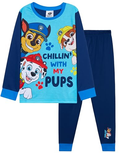 PAW PATROL Jungen Schlafanzug, Langer 2-teiliger Kinder Schlafanzug - Kinder Geschenk
