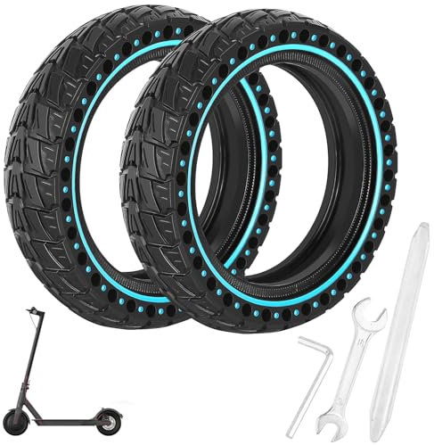 E Scooter Vollgummireifen 2 Stück, 8,5 Zoll Ersatzreifen Solid Reifen mit 3 Montagewerkzeug, 8 1/2 x2 Vollgummireifen, Scooter Reifen 50/75-6.1 Vollgummi Reifen für Xiaomi Pro 2/mi pro 2/M365/1S/Pro