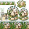 Anniversaire Dinosaure, 81 Pièces Vaisselle Fête Decoration Anniversaire Dinosaure Pour Jungle Décoration Dinosaure Fête Garcon Enfants