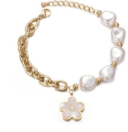vissen Hanazuki Opal Armband Damen Barock Perlen Ketten Vergoldete Armband Personalisiertes Modeschmuck
