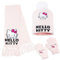Hello Kitty Accessori Invernali Bambina 3 Pz, Set Guanti Cappello e Sciarpa Bambini per Viaggi Scolastici, Regalo Ragazza (Rosa Hello Kitty, 4-12 anni)