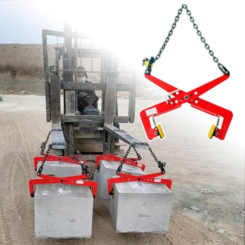 FBJAMZ Stone Lifting Clamp, Chain Vertical Stone Slab Lifting Clamp, Construction Site Lifting Device, Suitable for Lifting Concrete Blocks (M)