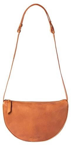 HOLZRICHTER Berlin Moon Bag No 1 - Premium Halbmond Leder-Crossbody-Tasche - Glattleder