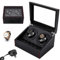 Automatisch Uhrenbeweger Automatik Uhrenbox Uhrenkasten Watchwinder Kaste Watch Winder Carbon Fiber Beweger Uhrendreher Automatischer Uhrenschüttler Automatic Automatikuhren Automatische Ac 220V