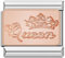 Queen Crown Mother Daughter Sister Rose Gold Silver 9mm Italian Charm Compatible With Nomination Bracelet