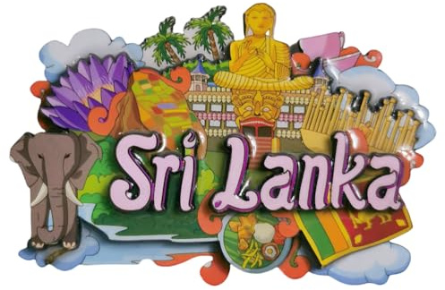 Sri Lanka, Indien, Touristen-Souvenir, 3D-Kühlschrankmagnet, Zuhause, Küche, Kühlschrank, Dekoration, Magnet, Andenken, Handwerk
