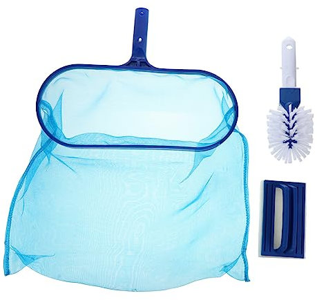 BESPORTBLE 1ensemble Épuisette De Nettoyage De Piscine avec Filet Fin Et Support Kit De Nettoyage Complet pour Éliminer Débris Et Salissures De Eau