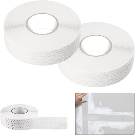 Calenxy Generisches Nahtabdeckband Trockenbau, 2 Stück Kantenschutz, Eckschiene für Trockenbau, Gipskarton, Fugenband, Dichtungsband, 40M*5CM