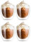 4er Set Cappuccino Tassen Gläser 250ml aus Borosilikatglas - Doppelwandig Gläser, Hitzebeständig Kaffeetassen & Perfekt für Cappuccino, Kaffee & Tee