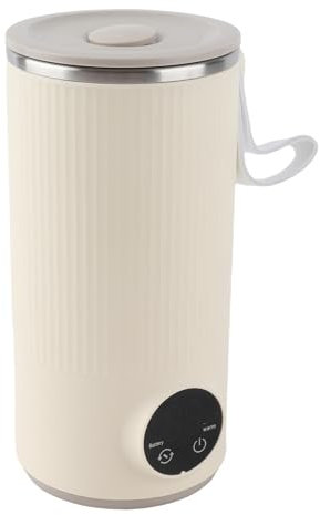 Yctze Tetera Eléctrica Portátil Inalámbrica con Carga USB - Caldera Compacta de 400 Ml para té, café y Leche Materna (Enchufe de la UE)