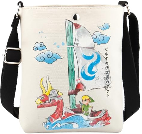 WCGXKO Game Merch Crossbody Bag Video Game Gift Gamer Gift Gaming Fans Messenger Bag, Legend Green Xk, 1