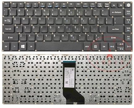LFGOZSD Laptop Keyboard for ACER SF314-51 A114 A314-21 A314-31 A314-32 X349 N16P5 N16P7 A314-32-C24Q A314-21-6512 N17Q4(White blue letter)