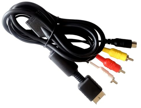 BUHCUWQB 5.9Ft S-Video AV Cable for PS3/ PS2/PS1,Compatible with PS1/2/3