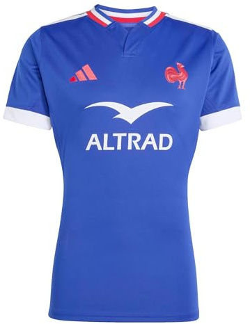 adidas Herren France Rugby Performance Fit Replica Kurzärmelig (1er Pack)