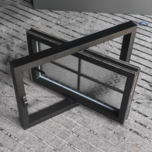 Pequeña ventana abatible giratoria 360° de aluminio con cristal templado privacidad, diseño pivotante fácil limpieza para cobertizo, baño y garaje