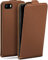 moex Flip Case für iPhone 5s / 5 / SE (2016) Hülle klappbar mit 360 Grad Schutz, Handyhülle mit Displayschutz, PU Leder Handytasche Lederhülle, Flip Case Cover Klapphülle, Braun