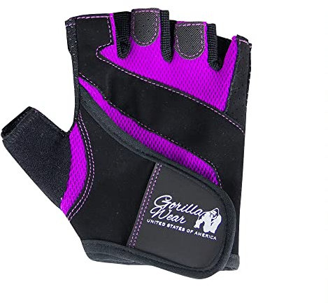 Gorilla Wear Fitness-Handschuhe für Damen - Schwarz/Violett