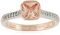 Esprit Damen-Ring Pico 925 Silber rhodiniert Zirkonia weiß Kissenschliff