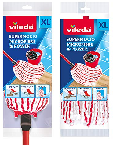 Vileda SuperMocio Microfibre and Power Mop with Extra Refill