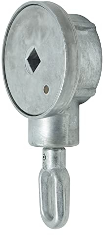 DIWARO.® | Kegelradgetriebe für Markisen | 3:1 | mit Endanschlag | blank | Markisengetriebe