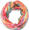 fashionchimp Loop Schlauchschal für Damen mit All-Over-Muster im Batik Style, Crash and Crinkle, Seide (Pink)
