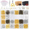 CHRORINE 2940 Pcs Schmuck Basteln Zubehör Ohrringherstellung Kit ohrringe Ohrhaken Biegeringe für die Herstellung und Reparatur von Ohrringen Armband DIY