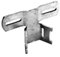 MBS-TRADING OHG - B107 T-Version Bandschelle, 70mm Lochabstand, 7mm Schlitz, 4mm Material, Feuerverzinkt, Silber