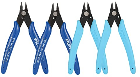 CYH 4 Pezzi Pinze per Taglierine di Precisione, Tronchesino dal Taglio Diagonali Tronchesi a Filo Diagonale, per l'industria Elettronica, Lavorazione di Gioielli, Modellismo Pinze per Bigiotteria