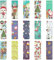 30 Stück Weihnachts Lesezeichen,Magnetlesezeichen,Lesezeichenset,Magnetische Lesezeichen,Lesezeichen Mit Schneemann Weihnachtsbaum Muster,Süßes Lesezeichen(F)