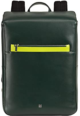 DUDU Herren-Laptoprucksack für Computer, Laptop, Notebook, Tablet und iPad bis zu 16 Zoll, Halterung für Rollkoffer und diebstahlsicherer Verschluss Mangrove