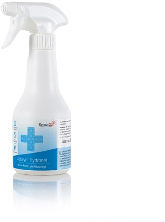 Tierarzt24 ACTICYN HYDROGEL effektive Wundpflege für Tiere - beruhigt und kühlt. Farblos und schmerzfrei in der Anwendung. Einfach aufsprühen - 350 ml