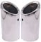 Doo Engy Auspuffblende Endrohr Chrom Edelstahl Auspuffanlage Doppelendrohr für A3 8L 8P A1 8X A4 B8 Q5 8R CC 358 für Passat B7 B8 für Tiguan 5N
