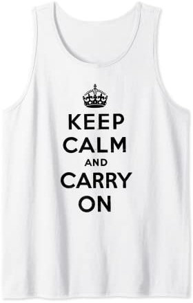 Keep Calm and Carry On Poster vintage Débardeur