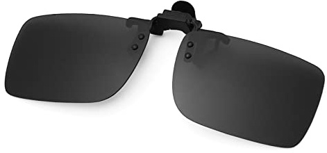 Long Keeper Sonnenbrille für Brillenträger – Unisex Clip On Sonnenbrille Polarisiert Flip Up Sonnenbrille, Sonnenbrillen Aufsatz Brille für Herren Damen