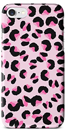 iCaseDesigner Animal Print Phone Case Compatible with iPhone SE 2020. 11. Pink Leopard