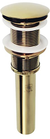Kingston Brass EV8312 Coronet Push Pop Up Bonde d'évier de Salle de Bain sans trop-Plein, Laiton Poli