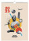 Grupo Erik Offizieller Retro Fantasy Kalender 2023, A3-Kalender, 30,5 x 41,9 cm, quadratischer Wandkalender 2023, klassischer Kalender 2023, spiralgebundener Kalender 2023, Flip-Kalender 2023