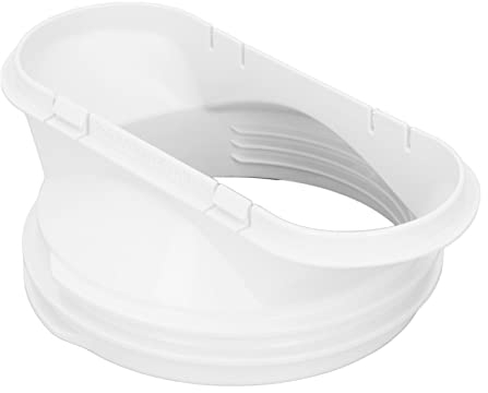 Adaptador de ventana de aire acondicionado, 5,9/5 de diámetro, conducto de escape de aire acondicionado, accesorio de conector de boquilla plana, adaptador de manguera de boca plana para tubo de esc