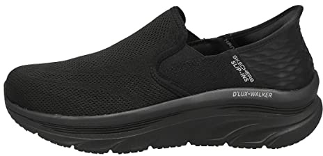 Skechers Herren D'lux Walker Orford Slip-in Slipper, Schwarz/Schwarz, 42 EU X-Weit