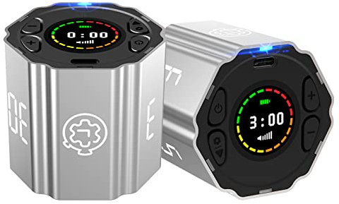 Tosaju Küchentimer Eieruhr Kurzzeitwecker Küchenwecker mit Magnet Digital Zeitmesser Stoppuhr Cube Timer Magnetisch Countup Countdown für Sport Sitzung Kochen Kinder Lernen