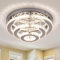 CXGLEAMING 13.8 Moderne LED Kronleuchter Deckenleuchte,Flush Mount Dimmar Kronleuchter Fernbedienung,3-Tiers Kristall Leuchte Leuchte Decke für Wohnzimmer Schlafzimmer Badezimmer