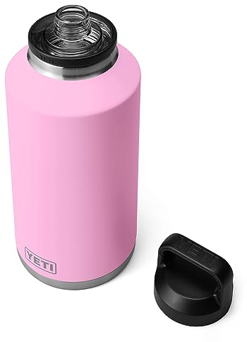 Yeti Rambler 64 oz Bottle, Vacuum Insulated, Stainless Steel with Chug Cap, Power Pink
