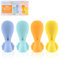 MUQZI Quetschie Babylöffel, Squeeze Feeder Spoons, 4er-Set Silikon Food Pouch Squeeze Löffel für Lebensmittel, Squeeze Silikonlöffel Quetschieaufsätze, Mehrfarbig