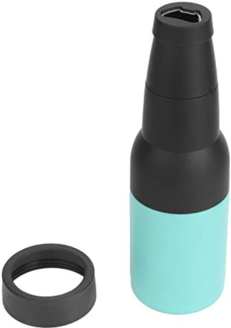 ANKROYU Enfriador de Botellas de Cerveza y Lata Aislante de Acero Inoxidable con Abridor de Botellas, Enfriador Térmico para Cerveza y Bebidas, Con Fondo A, para Uso en Exteriores (verde)