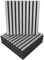 Slat Sound Absorption-Diffuse Acoustic Panel | 50x50x5cm | Absorption - Diffusion - Reflection - Soundproofing | Color Plates: (x4 POLE, White)