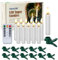 IMAGE 12 PCS LED Taper Candles Light Set, Battery Operated Floating Candles, Flameless, 3D Wick, Ivory, with Clip-on, 10-Key Remote, Timer, Party, Table, Christmas Tree Deco, Warm White Light
