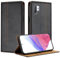 Mo-Beauty Handyhülle für Samsung Galaxy Note 10 Plus, PU Leder Flip Klappbare für Samsung Note 10 Plus mit Standfunktion Kartenfächer Magnet Hülle (Schwarz)