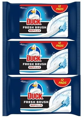 Duck Toilet Cleaner Fresh Brush Refills 36 Pack (3X12)